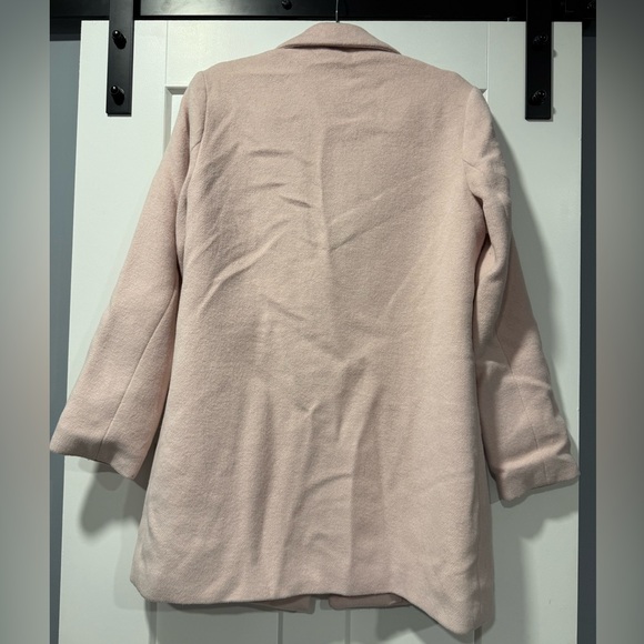 Old Navy Light Pink Wool Pea Coat Ladies Size Medium - Picture 2 of 2
